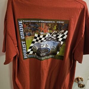 Gildan Men's Orange Graphic Tee